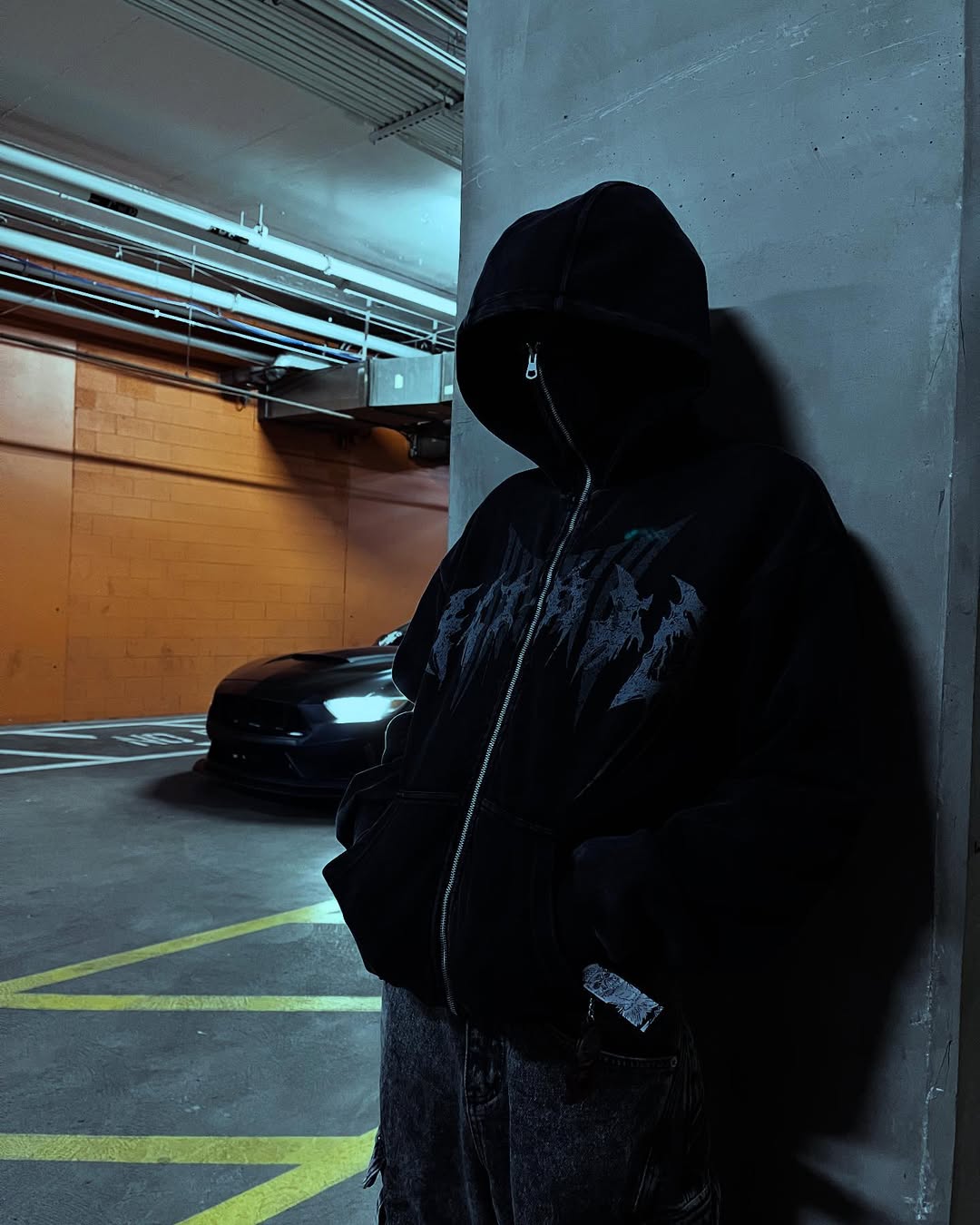 KIIKIO Stonewashed Balaclava Integrated Hoodie